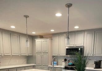 Luxury kitchen with a granite counterop